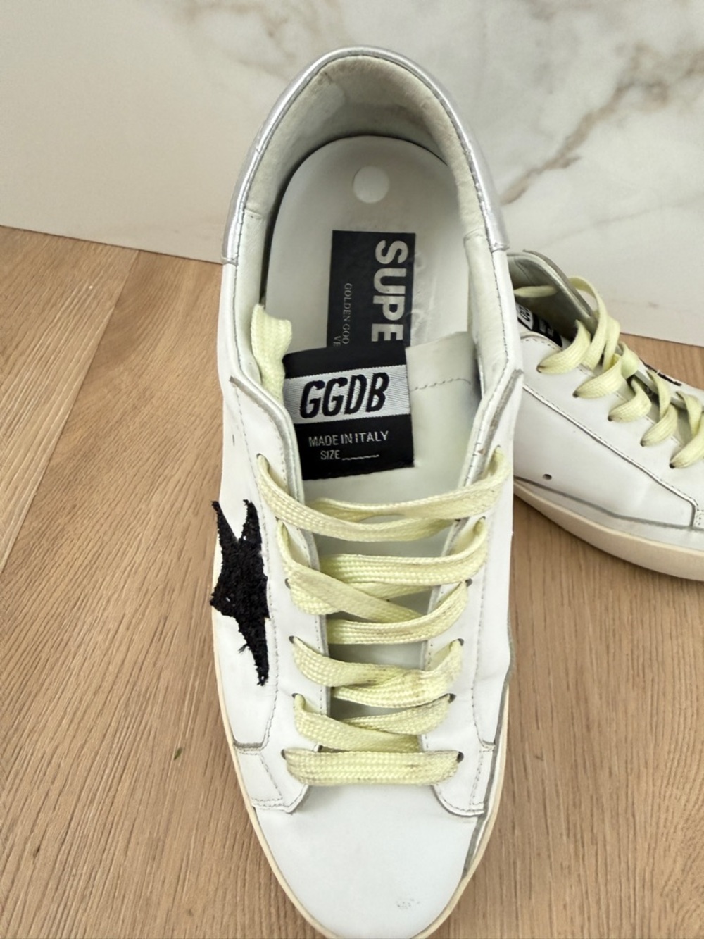Un branded brand white & black
trainers sneakers size 38 Leather Sneaker - Picture 4 of 10